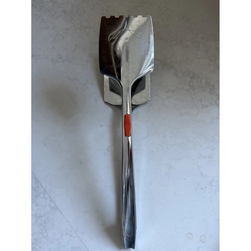 Vtg Foley MCM Chrome Spatula Tongs Locking Kitchen Tool MPLS USA 11" Flipper